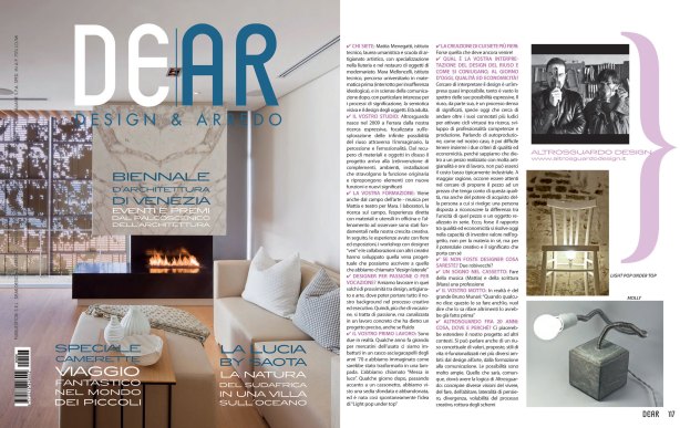 Interview with Altrosguardo Design e Arredo Ottobre 2012