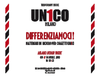 Altrosguardo Un1co Store Fuorisalone 2013